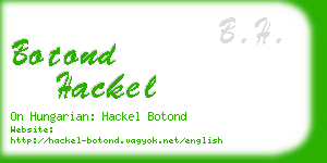 botond hackel business card